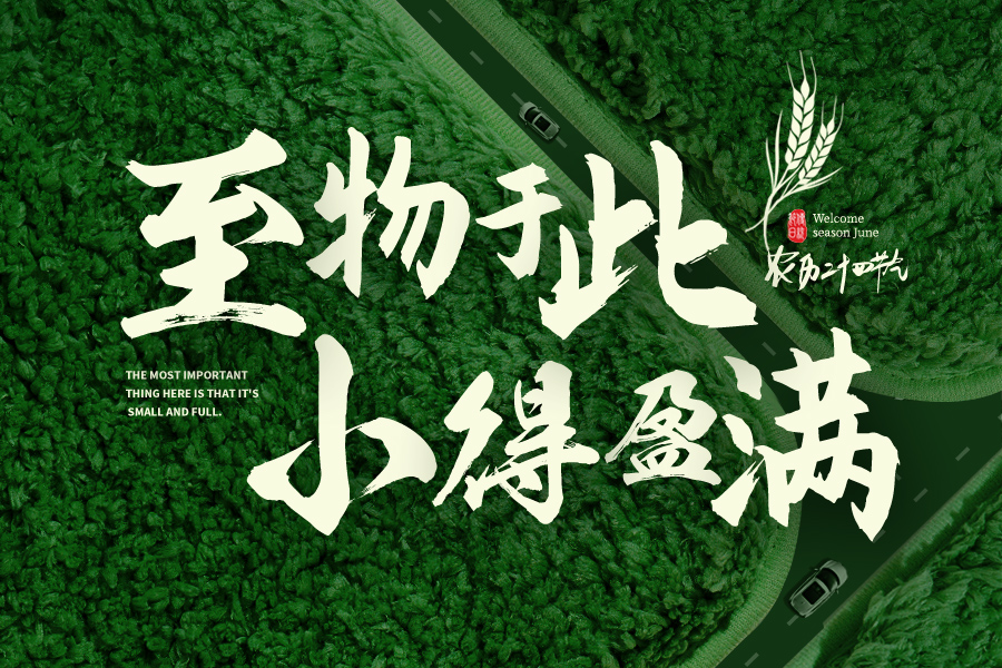今日小滿，小有所得，將滿未滿，歲月可期